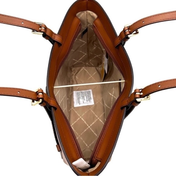 Michael Kors Jet Set Medium Pocket Tote Bag & Large Double Zip Wallet Luggage - Picture 10 of 16